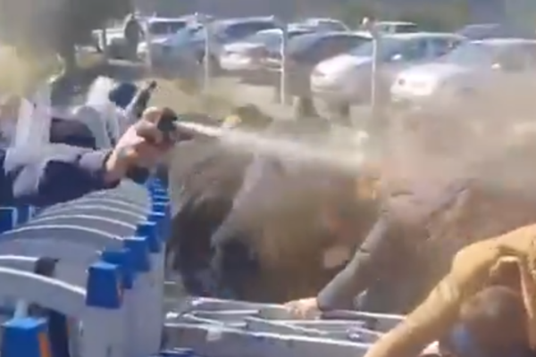 Kınık’ta biber gazlı, TOMA’lı müdahale...