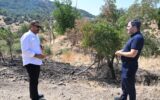 Manisa Büyükşehir’in yangın tankeri köyü alevlerde... Manisa Büyükşehir’in yangın tankeri köyü alevlerde...